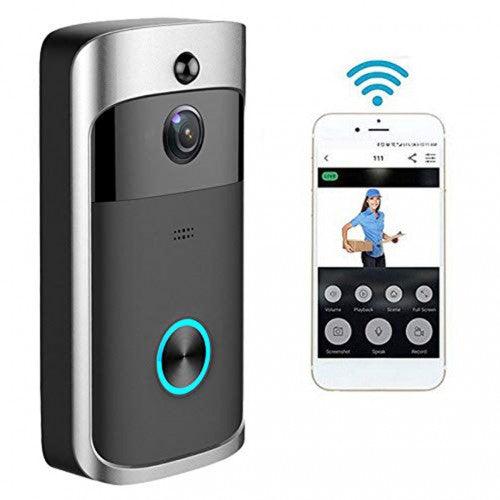 Intexca Wireless WiFi Smart Video Doorbell 720p HD 32gb SD Card with Chime Real-Time Video Two-Way Audio Night Vision PIR Motion Detection &amp; App Control for iOS Android