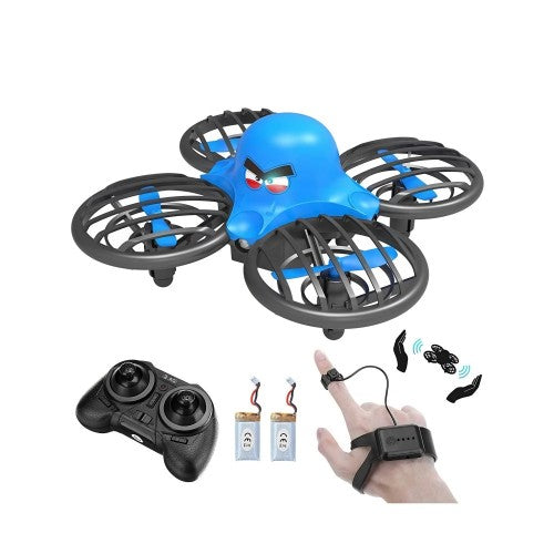 F111 Mini Drone with Gesture Sensing Control, 360Â° Flip, LED Light, Altitude Hold RC Quadcopter