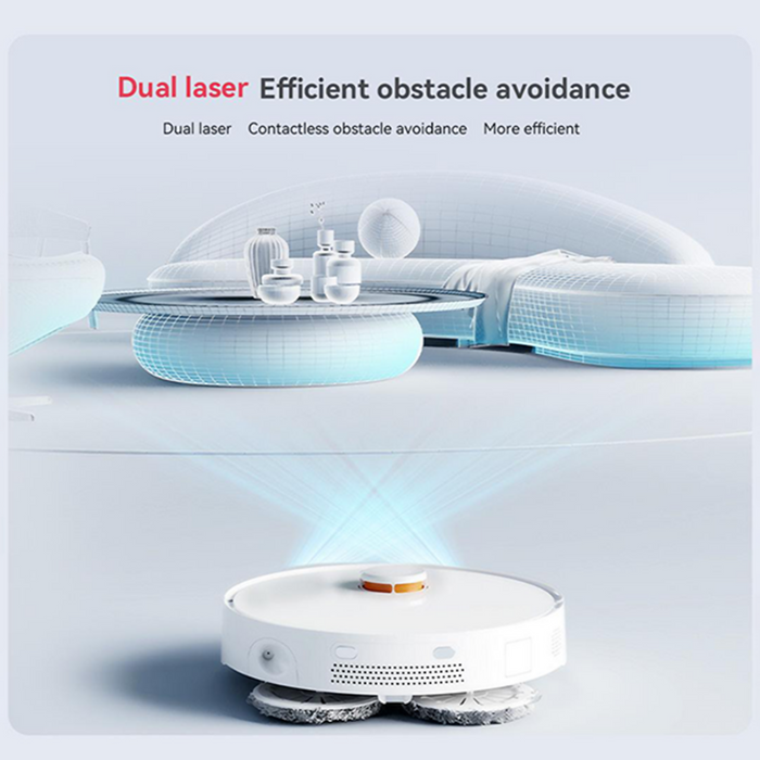Redroad G20 4000pa Robot Vacuum & Mop with HD Smart Touch Screen-White 自取送加濕器