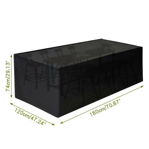 Garden Furniture Protective Cover, 180 x 120 x 74cm 420D Cover for Lounge Furniture, Waterproof, UV-Resistant