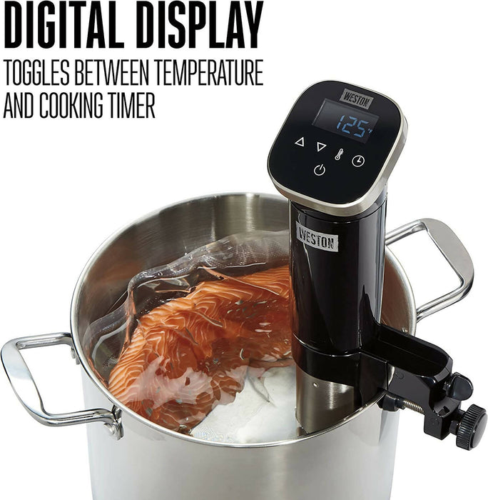 Weston Sous Vide Immersion Circulator with Digital Controls and Display (36200)