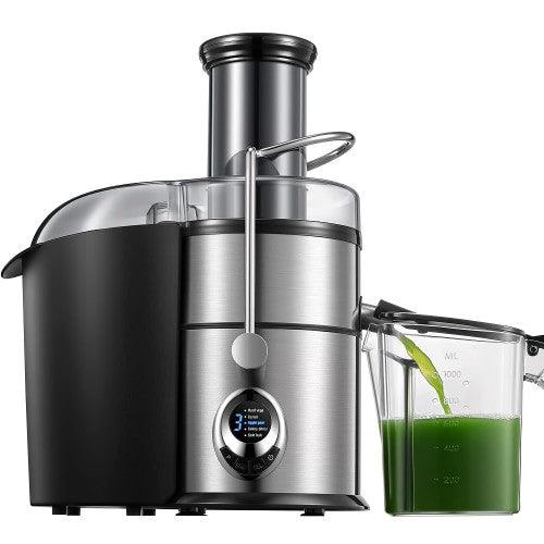 AICOOK 800W Juice Extractor with 5-Speed Modes, LED Display