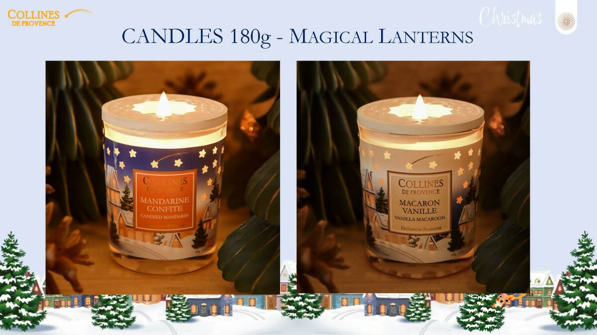 法國天然香薰蠟燭 (聖誕星星閃亮系列) Scented Candle 180g (X'mas Starry Sky Collection)