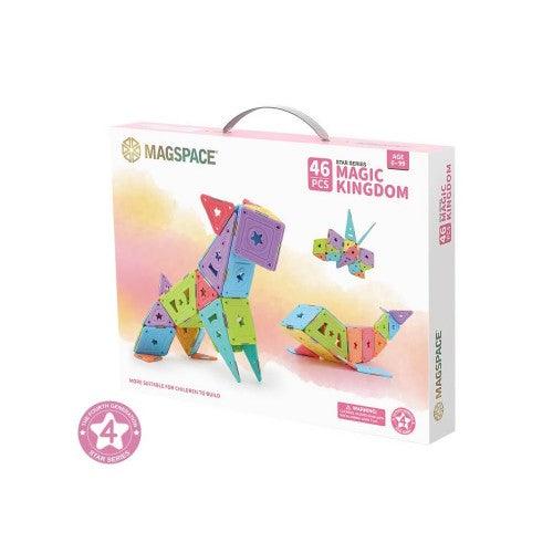 MAGSPACE 46PCS 磁性積木 DIY 拼搭兒童益智玩具 - 魔法王國