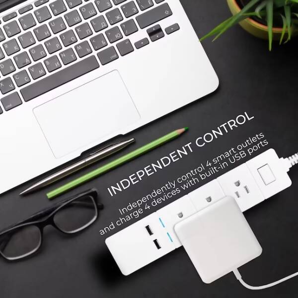 eco4life Smart WiFi Power Surge Strip with USB Charging