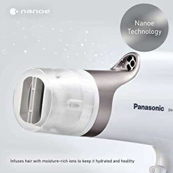 Panasonic 新款 Nanoe 沙龍吹風機帶擺動快乾噴嘴擴散器和集中器 EH-NA67-白色