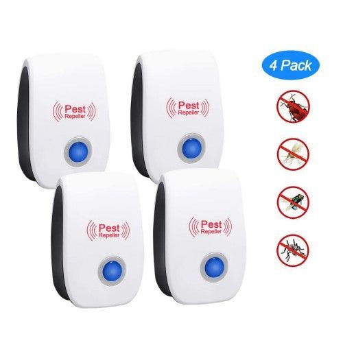 4-Pack Pest Repellent, Plug-In Indoor Ultrasonic Pest Control Anti Mice, Insects