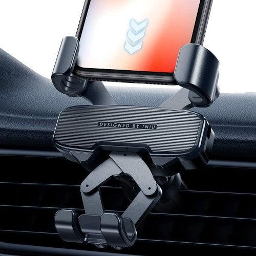 INIU Air Vent Car Phone Mount with Gravity Auto Lock ; Release for Smartphones