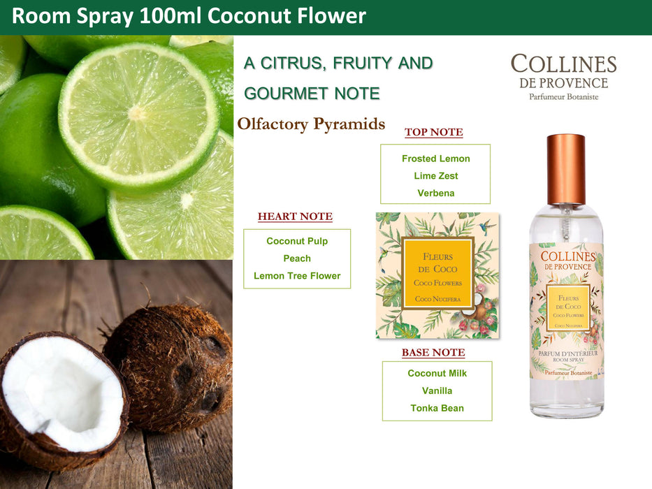 法國室內香薰噴霧-椰子花 Room Spray 100ml - Coconut Flower