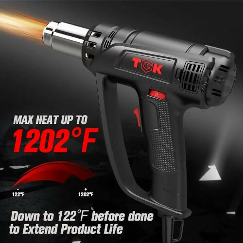Heat Gun, 1800W Hot Air Gun with Variable Temperature Settings