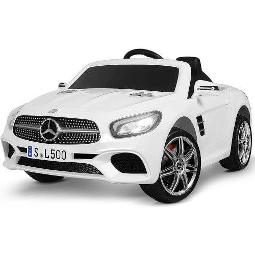 UENJOY 12V Mercedes-Benz SL500 Kids Ride On Car (White)