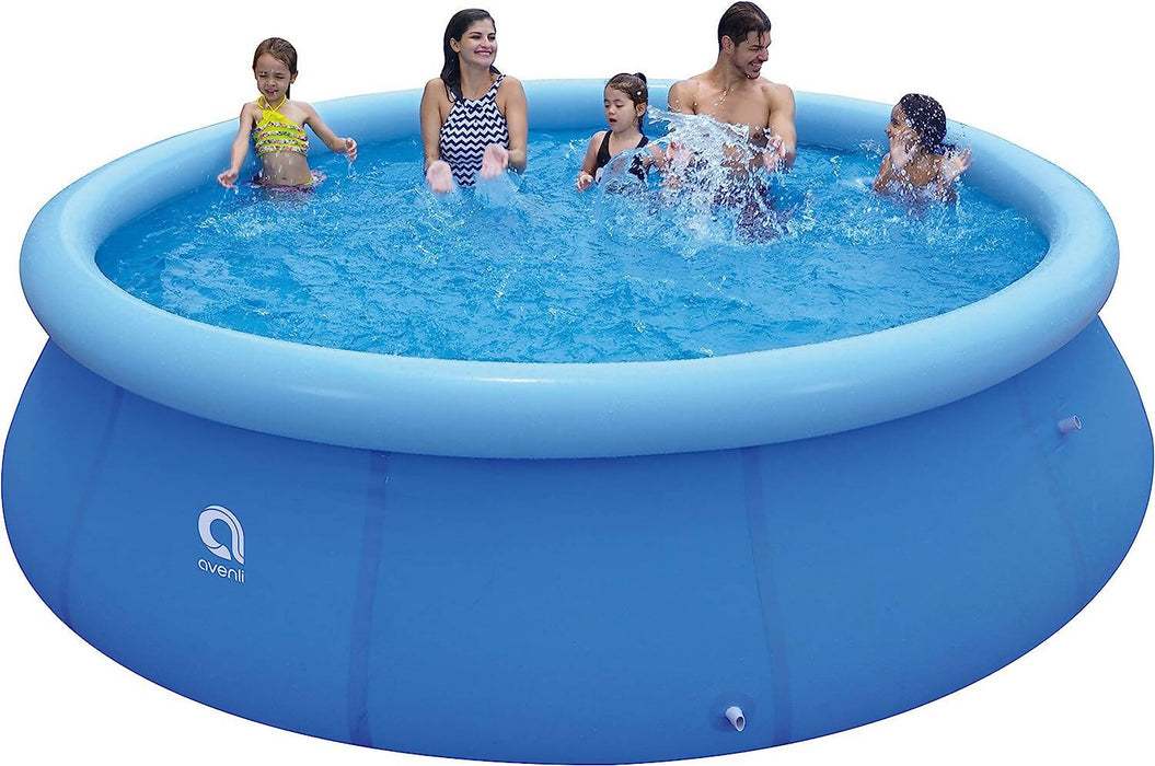 Avenli Family Inflatable Swimming Pool, Swim Center for Kids Adult, Toddlers, Thick Paddling Pool 12ft X 30inches, Summer Water Backyard Pool Party Supply