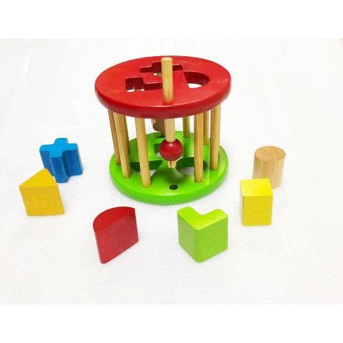 Sorting Shape Set kids Educational Wooden Shape Sorting Set — singclub