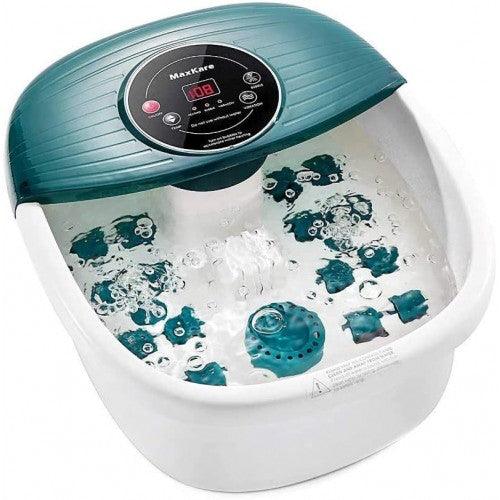 Foot Spa Bath Massager with Heat, Bubbles ; Vibration, 16 Massage Rollers