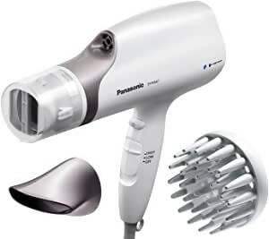 Panasonic New Nanoe Salon Hair Dryer with Oscillating Quickdry Nozzle Diffuser and Concentrator EH-NA67-White