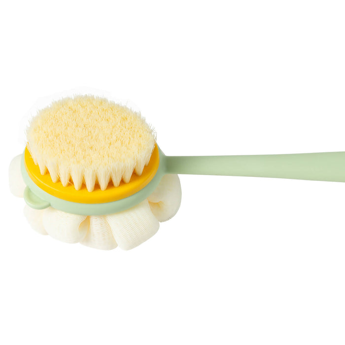Rejuuv 2 in 1 Shower Body Brush with Bristles and Loofah