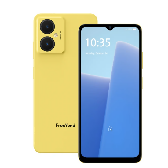 FreeYond F9S 智能手機，6.6 吋顯示屏，64GB/128GB-解鎖（3 種顏色）