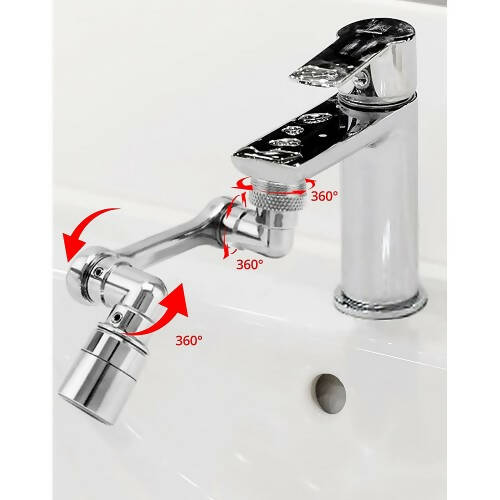 Faucet Extender, 1080° Rotating Faucet Adapter with 2 Output Modes, Flexible Faucet for Kitchen, Bathroom