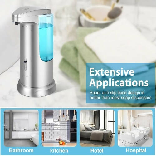 Automatic Soap Dispenser, 400ml Touchless Soap Dispenser with On/Off Switch