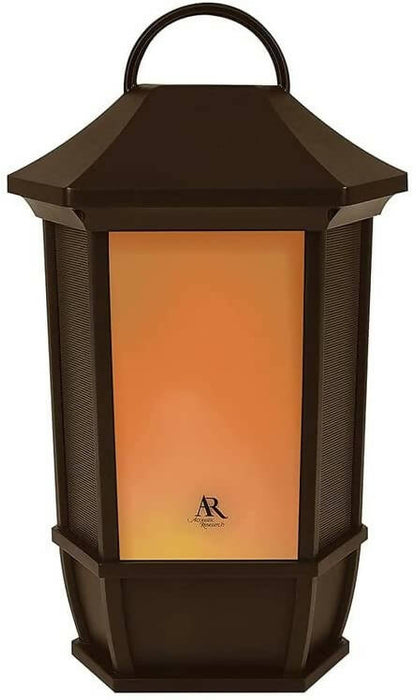 Acoustic Research Mainstreet Portable Wireless Bluetooth Indoor/Outdoor Speaker with LEDs Flickering Flame Light - Bronze Colour