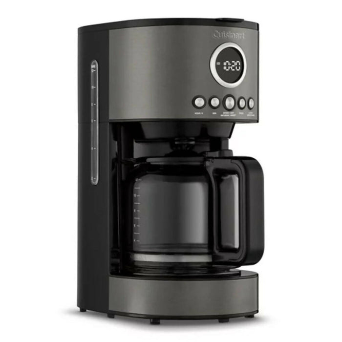 Cuisinart DCC-1220BK 12-Cup Programmable Coffeemaker, Stainless Steel Black - Refurbished