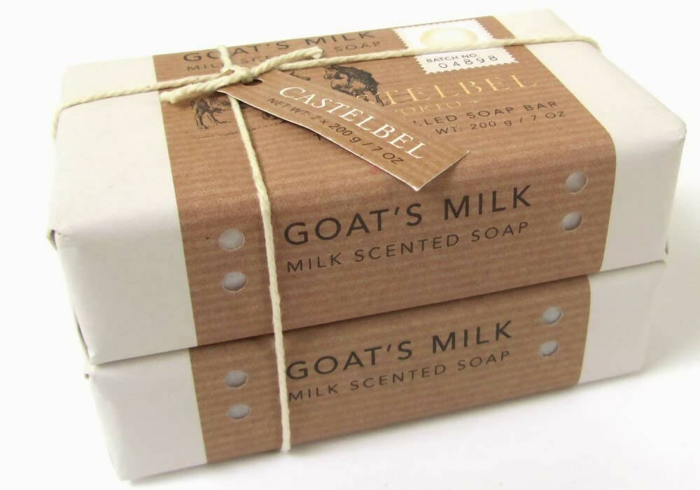 Castelbel Porto - 山羊奶 - 兩件香味沐浴皂禮品套裝（2 x 7 盎司）