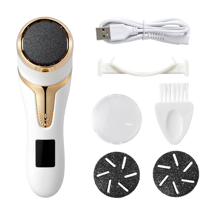 VENTRAY Home Electric Foot Callus Remover with Vacuum, 3 Grinding Heads, 2 Speeds