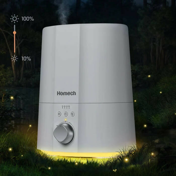 Homech HM-AH004 加濕器，2.5L 冷霧超音波加濕器，附暖夜燈