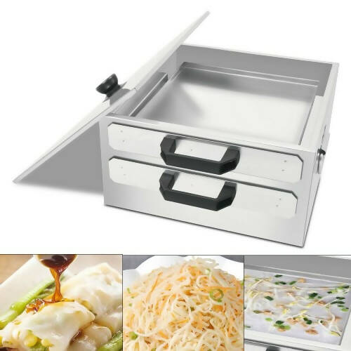 2-Layer Stainless Steel Rice Noodle Roll肠粉机（送一包肠粉用米粉）