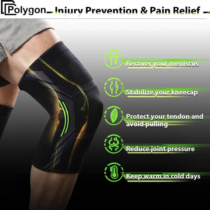 Knee Compression Sleeve for Men and Women, Knee Support Brace for Running  and Work out – BODYPROX