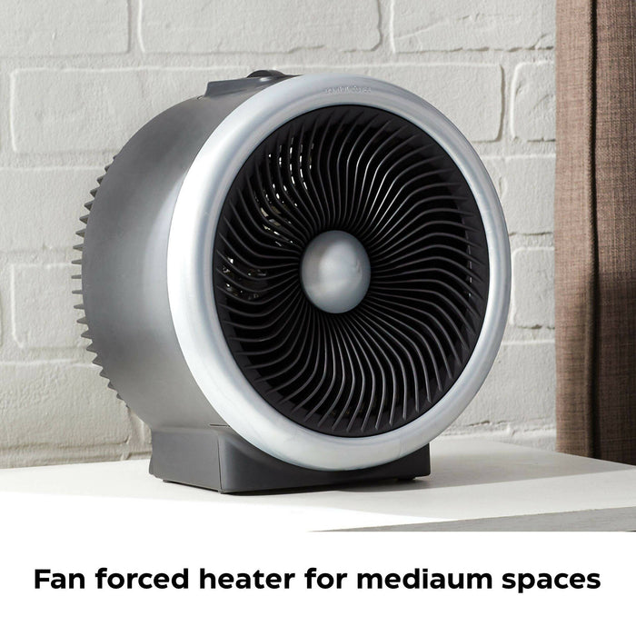 NOMA Turbo Mechanical Utility Space Fan Heater, 1500W, Black Open Box