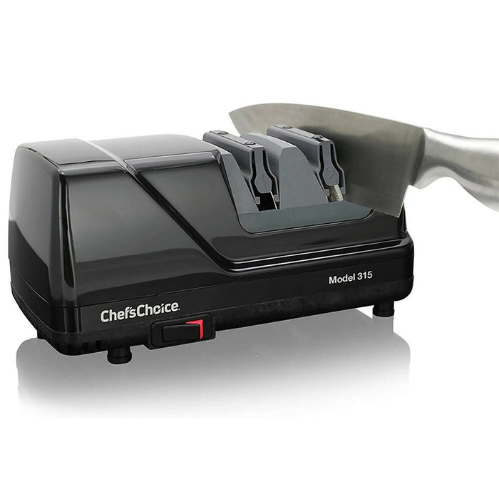 Chef'sChoice 315 XV Versatile Professional Diamond Hone Electric Knife Sharpener for Straight edge or Serrated knives 15 and 20 Degree Class, 2-Stage