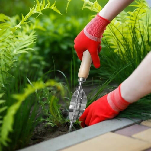 2pcs Home Gardening Tool Stainless Steel Manual Hand Grass Weed Puller