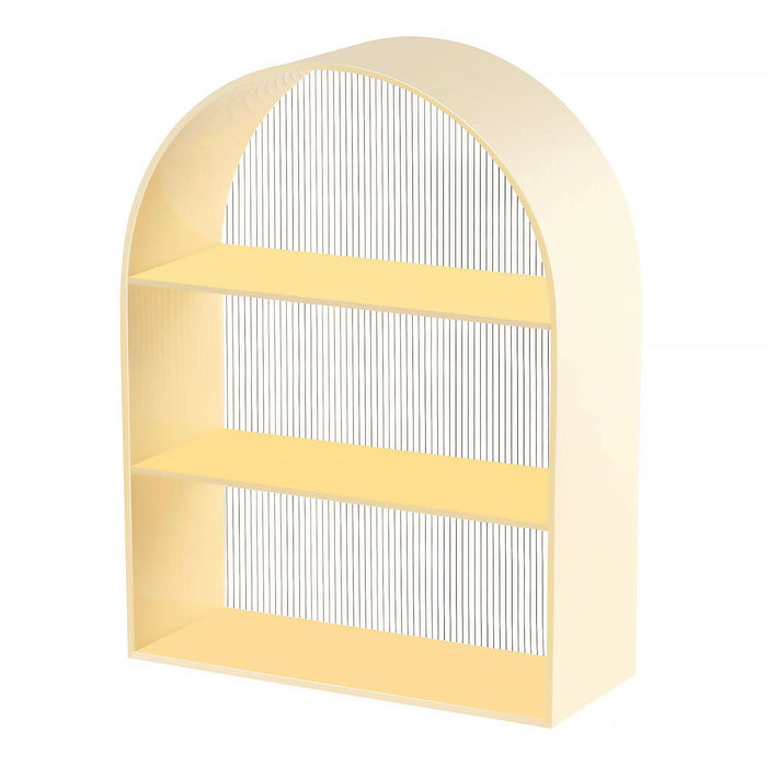 Ventray Home Arched Acrylic Desktop Storage Rack (Yellow)