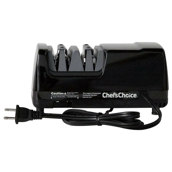Chef'sChoice 315 XV Versatile Professional Diamond Hone Electric Knife Sharpener for Straight edge or Serrated knives 15 and 20 Degree Class, 2-Stage
