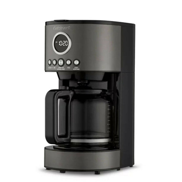 Cuisinart DCC-1220BK 12 杯可編程咖啡機，不銹鋼黑色 - 翻新