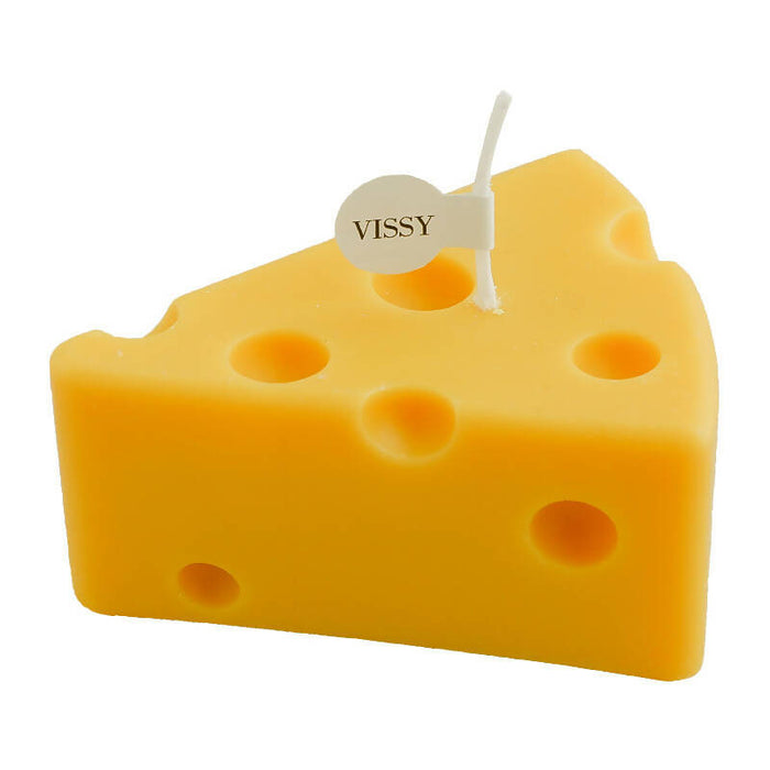 REJUUV Cheese Shaped Scented Candle with Delicious Cheese Aroma