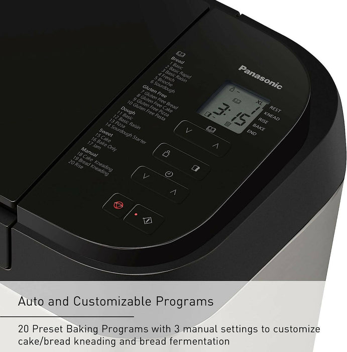 Panasonic SDR2550S 自動麵包機，帶先進溫度傳感器，不銹鋼