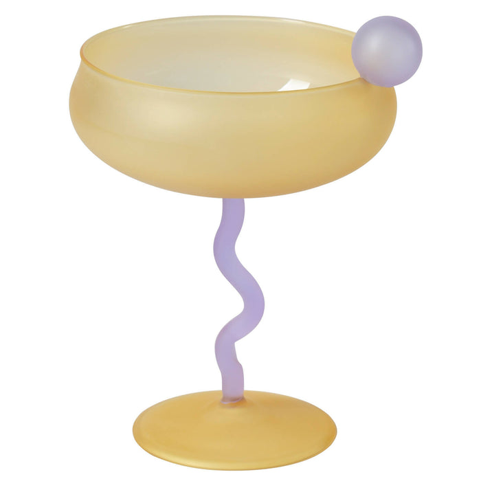 Ventray Home Frosted Dessert Glass Goblet (4 Colors)