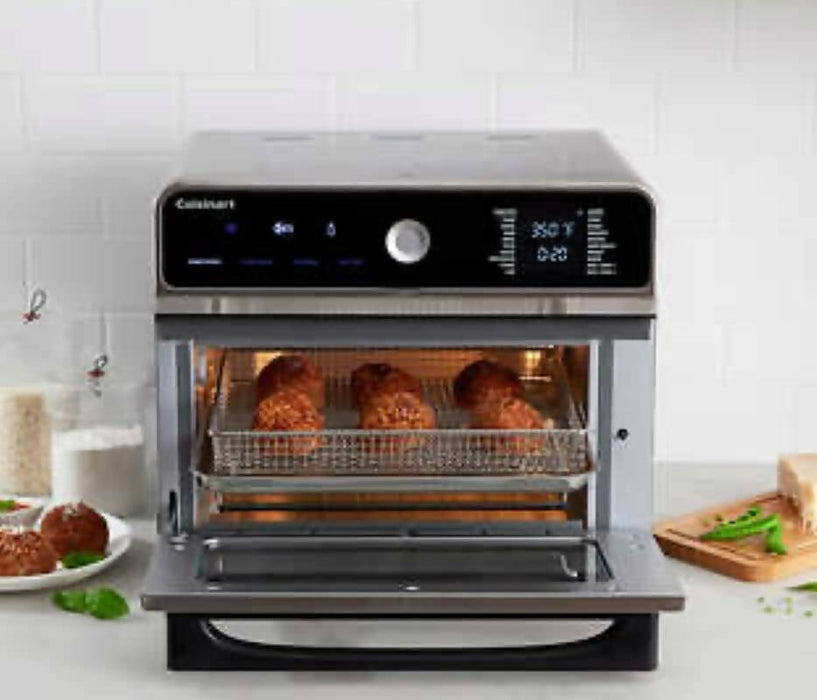 Cuisinart CTOA130 數位氣炸鍋烤箱 0.6 立方英尺(17L)，銀色 - 翻新
